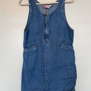 Casual Blue Denim Mini Dress